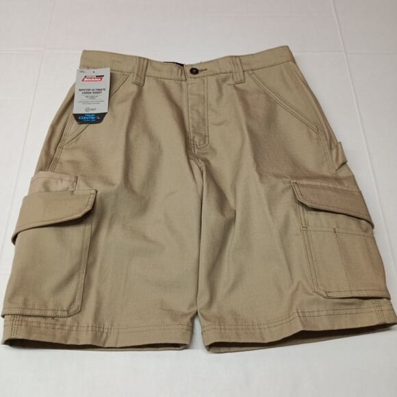 Genuine Dickies Ultimate Ripstop Cargo Shorts Men’s Size 32 Beige Relaxed Fit - Picture 1 of 5